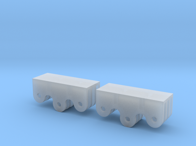 2x Registerkupplung Typ 2 in Tan Fine Detail Plastic