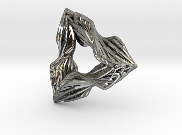 Lucious Geometry in Fine Detail Polished Silver