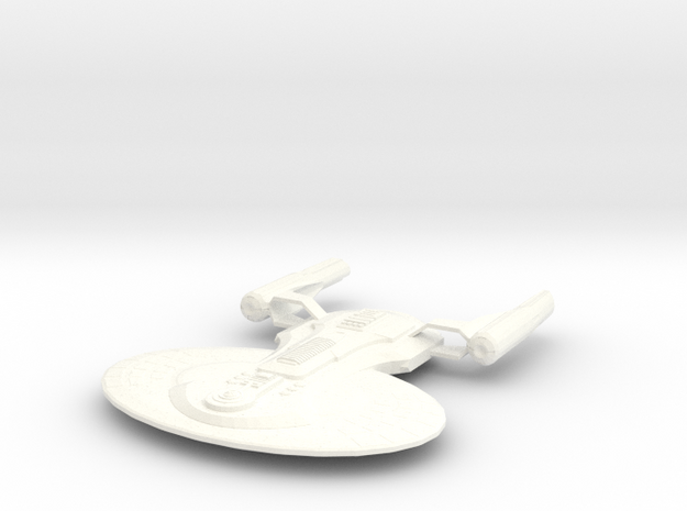 USS Truxton (Science and Transport Vessel) in White Processed Versatile Plastic
