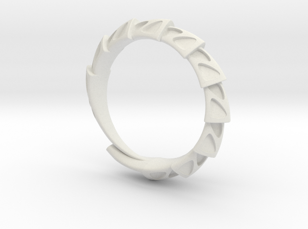 Game of Thrones Dragon Ring in White Natural Versatile Plastic
