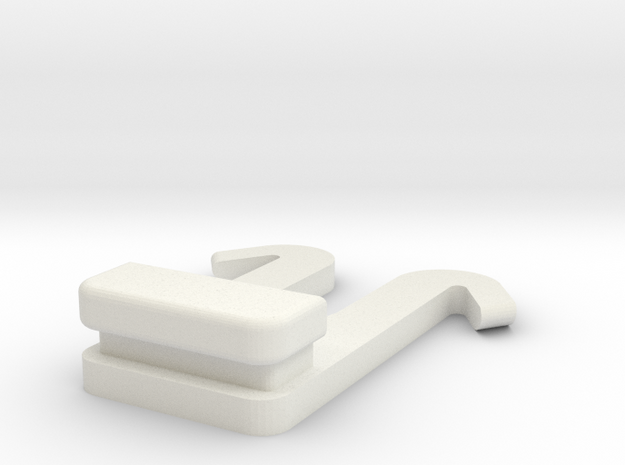 MAGCLIP for Molle Gear in White Natural Versatile Plastic