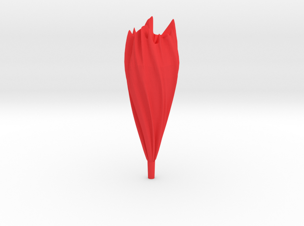 Flame in Red Processed Versatile Plastic