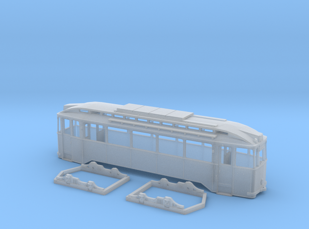 Tram Leipzig Typ24c Spur H0 (1:87) in Tan Fine Detail Plastic