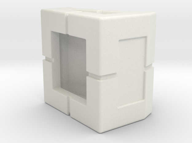 Rokenbok 30 Degree Block in White Natural Versatile Plastic