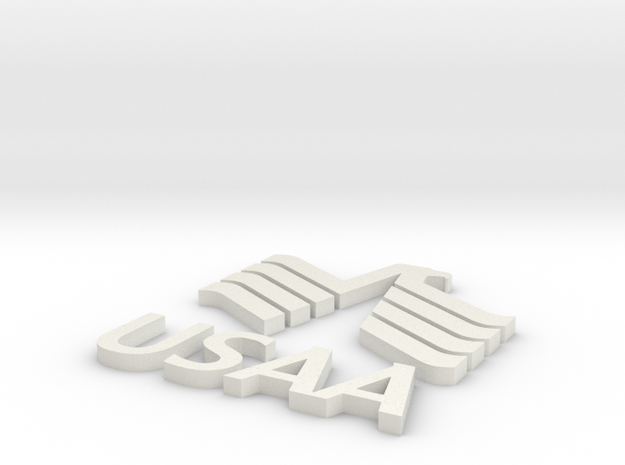 USAA-no base in White Natural Versatile Plastic