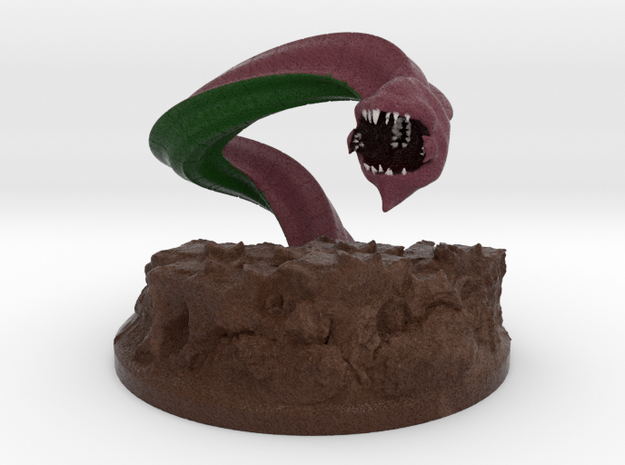 Dungeons and Dragons Purple Worm in Full Color Sandstone