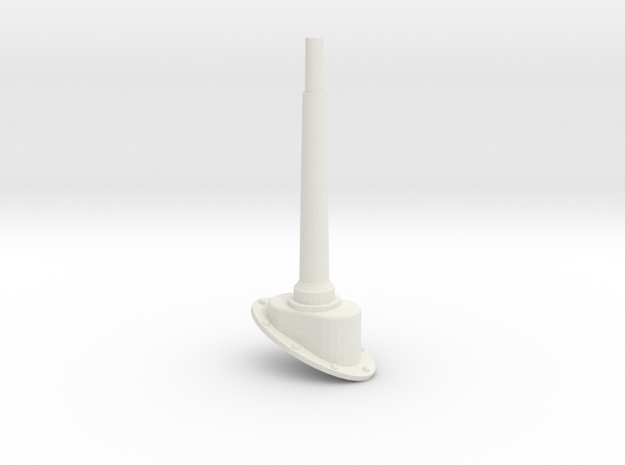 Fenestron Antenna in White Natural Versatile Plastic