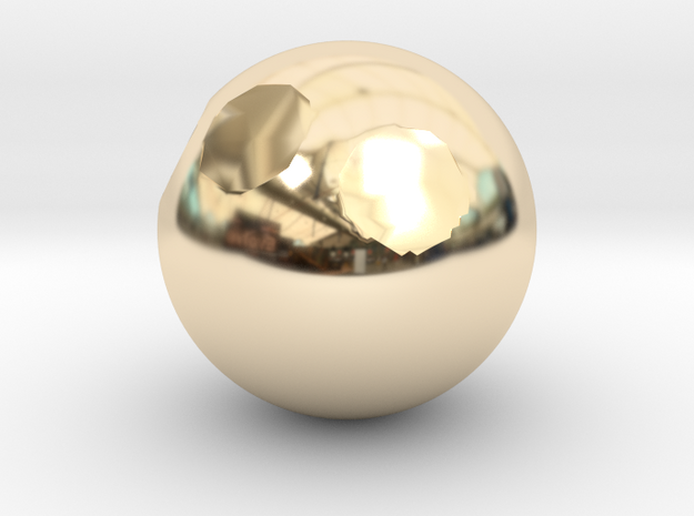 Sphere1 in 14K Yellow Gold
