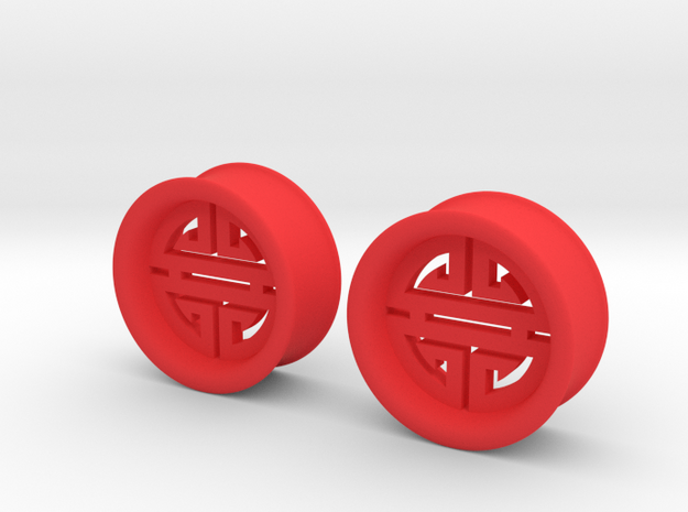 1 Inch Large Longevity Tunnels in Red Processed Versatile Plastic