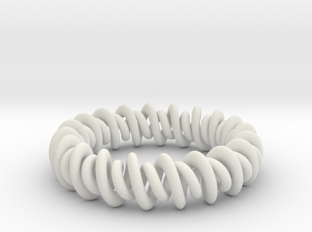 GW3Dfeatures Bracelet A in White Natural Versatile Plastic