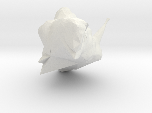 Cube (2) in White Natural Versatile Plastic