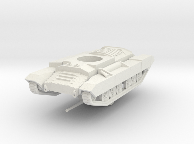 Vehicle- Valentine Tank MkII (1/87th) in White Natural Versatile Plastic