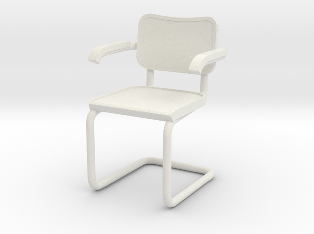 1:24 Breuer Chair (Not Full Size) in White Natural Versatile Plastic