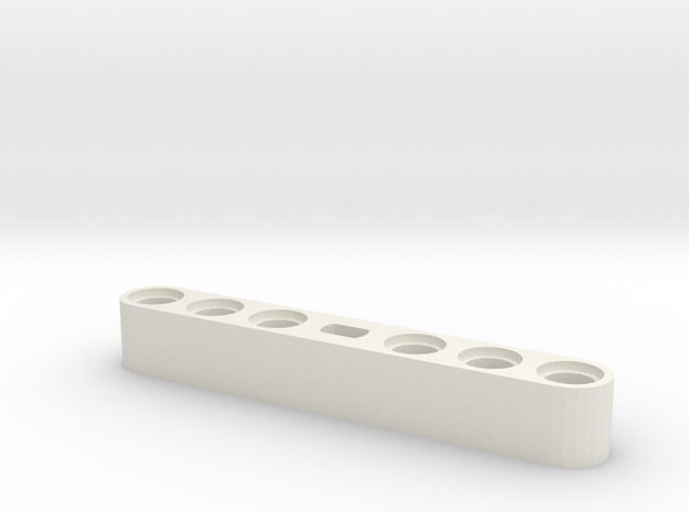 Lego compatible motor adapter in White Natural Versatile Plastic