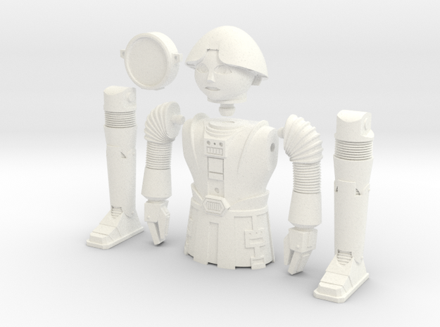 Twiki from Buck Rogers - Mego like (fits with 8" f in White Processed Versatile Plastic