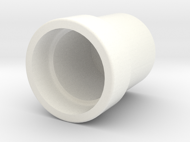 Capuchon V2 in White Processed Versatile Plastic