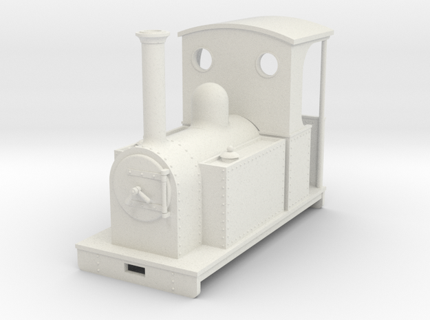 Gn15 Side tank with cab in White Natural Versatile Plastic