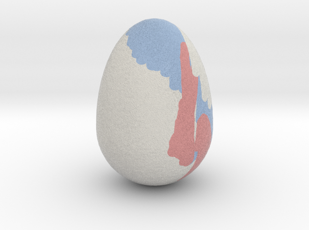 My Egg (Created in Magic 3D Easter Egg Painter) in Full Color Sandstone