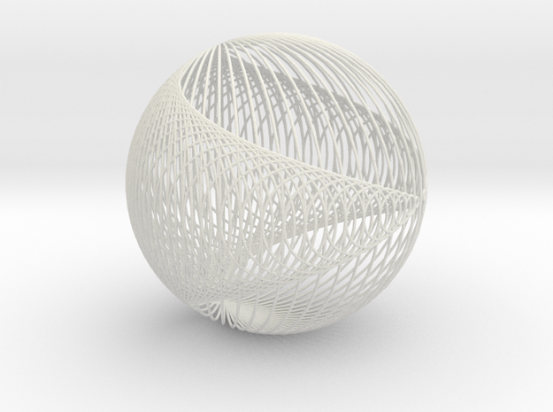 Cardio Sphere FormLabs 4 in White Natural Versatile Plastic