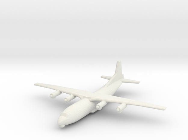 1/400 Antonov AN 12 Shaanxi Y8 in White Natural Versatile Plastic