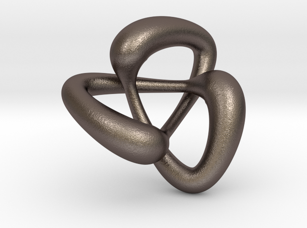knot to wear in Polished Bronzed Silver Steel