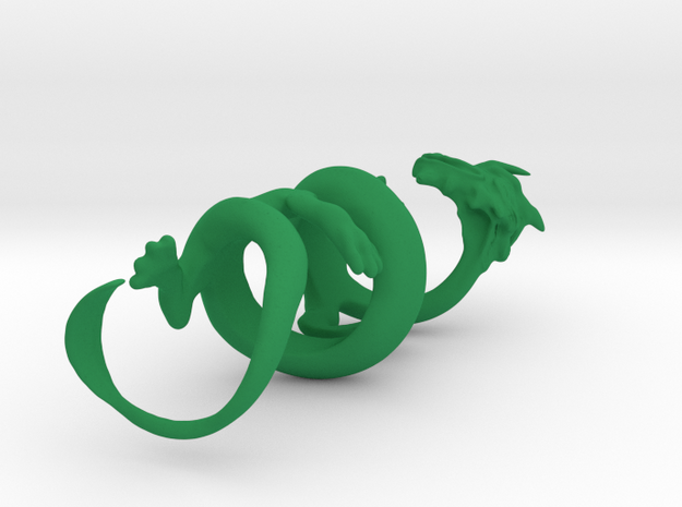 Oriental Dragon Gripper 23mm in Green Processed Versatile Plastic