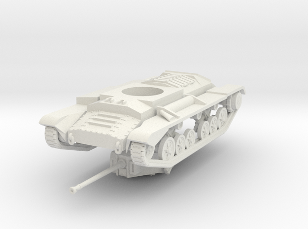 Vehicle- Valentine Tank MkXI (1/87th) in White Natural Versatile Plastic