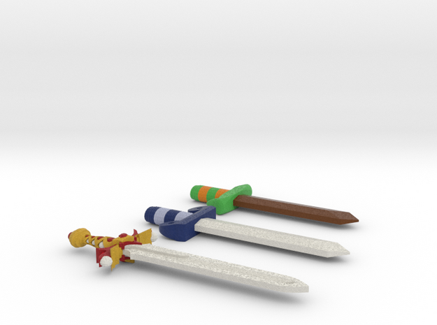 Zelda Fan Art: TLoZ: Swords in Full Color Sandstone