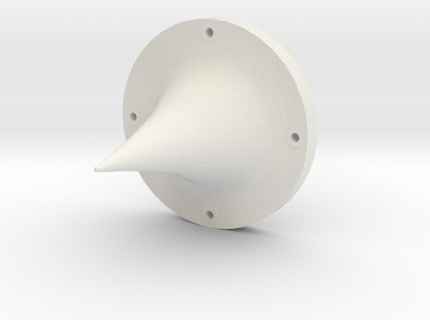 Lima Diamond Stack Cone - 1-8th Scale in White Natural Versatile Plastic