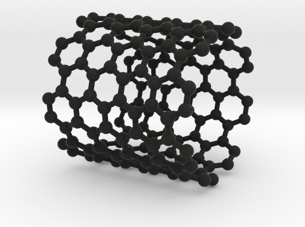 NanoTube Napkin Ring in Black Natural Versatile Plastic