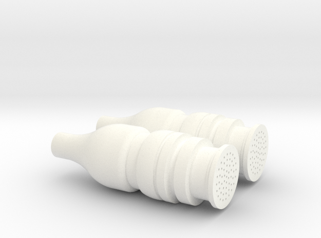 Apollo RCS 1:1 Engine Plugs in White Processed Versatile Plastic