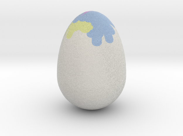 My Egg (Created in Magic 3D Easter Egg Painter) in Full Color Sandstone