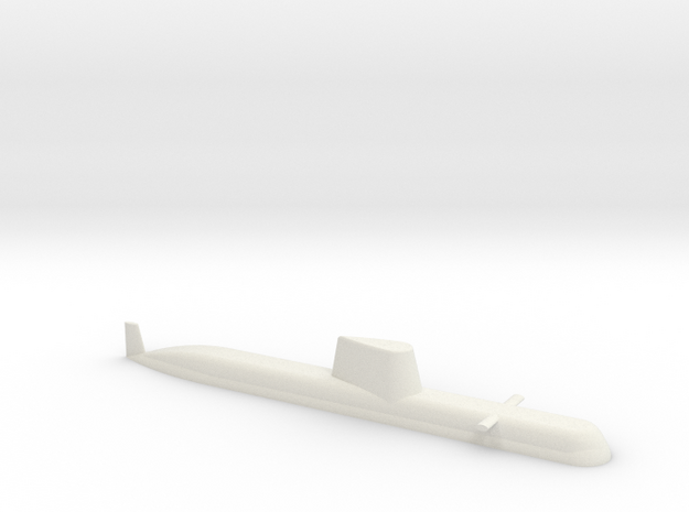 1/700 Type 214 Class Submarine (Waterline) in White Natural Versatile Plastic