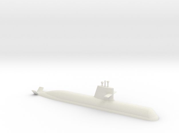 1/700 Soryu Class Submarine (Waterline) in White Natural Versatile Plastic
