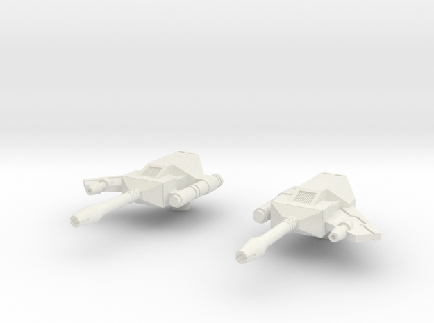 Rumble Frenzy Guns 01 - Solid in White Natural Versatile Plastic