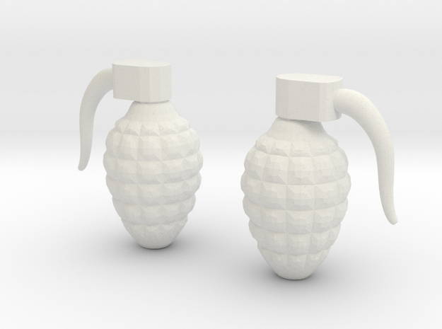 Grenade 6g in White Natural Versatile Plastic