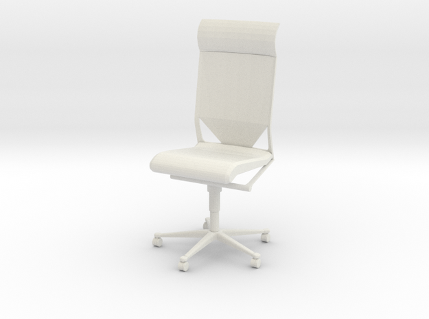 Gi Joe Office Chair in White Natural Versatile Plastic