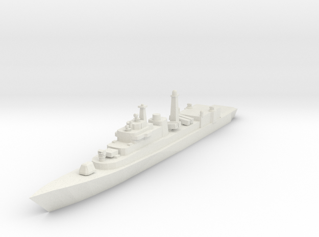 Type052 1:700 X1 in White Natural Versatile Plastic