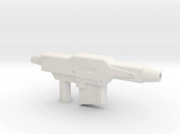 Gundam Gun in White Natural Versatile Plastic