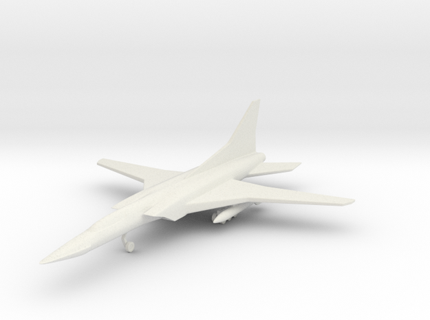 1/285 (6mm) TU-22 Backfire  in White Natural Versatile Plastic