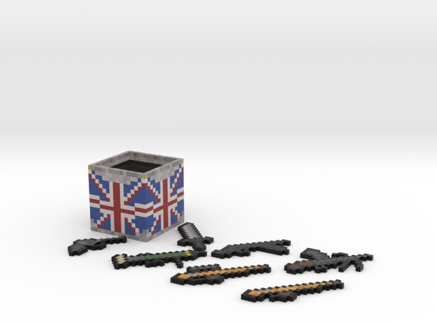 Flan's Mod British Guns and Weapon Box in Full Color Sandstone