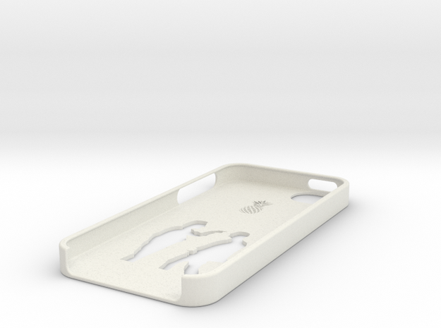 Bottom iphone 5 case in White Natural Versatile Plastic