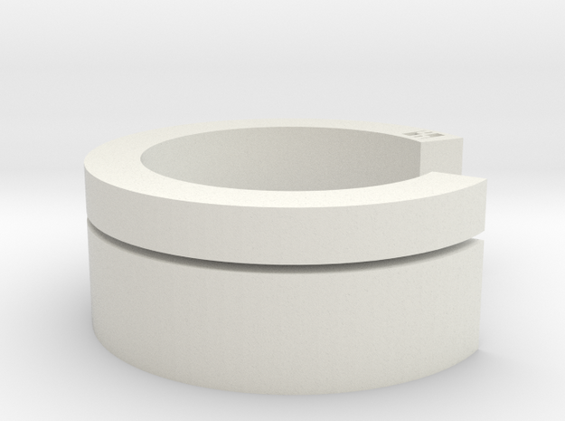 Interlock-ring (small) in White Natural Versatile Plastic