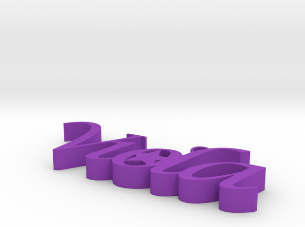 Viola_Star in Purple Processed Versatile Plastic