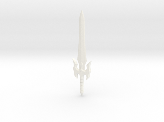 DC Powersword for HIM (small size) in White Processed Versatile Plastic