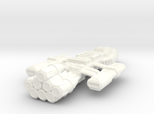 Battlestar Ione in White Processed Versatile Plastic