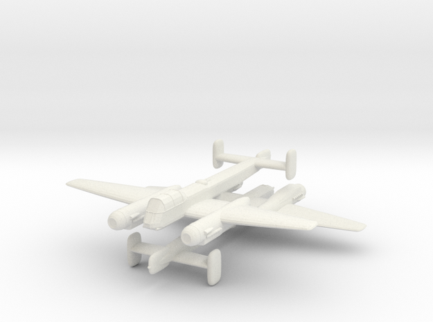 1/300 Arado Ar 240 (x2) in White Natural Versatile Plastic