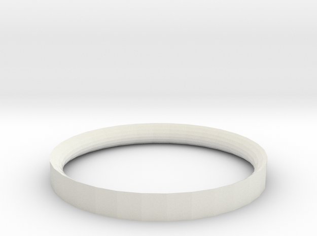 Simple Ring 5 34 in White Natural Versatile Plastic