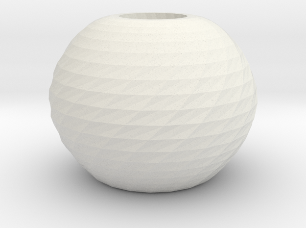 twisted ball vase in White Natural Versatile Plastic