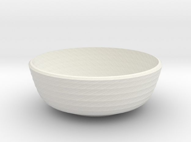  twisted small bowl in White Natural Versatile Plastic